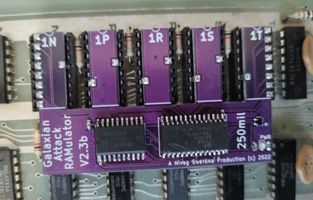 Galaxian Attack/Sprite RAM Replacements | ukVac: UK's Video Arcade ...